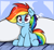 Size: 1800x1647 | Tagged: safe, artist:graphene, rainbow dash, pegasus, pony, bed, cute, dashabetes, pillow, solo