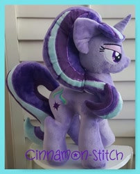 Size: 806x1000 | Tagged: safe, artist:cinnamon-stitch, starlight glimmer, commission, irl, photo, plushie, solo, wrong color