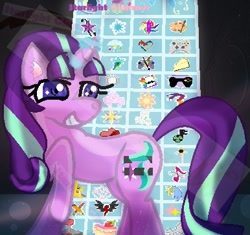 Size: 386x363 | Tagged: safe, artist:buttercreamm, starlight glimmer, pony, unicorn, the cutie map, cutie mark, cutie mark vault, equal cutie mark, solo