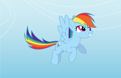 Size: 1600x1033 | Tagged: safe, artist:korikian, derpibooru import, rainbow dash, pegasus, pony, derp, solo, vector, wallpaper