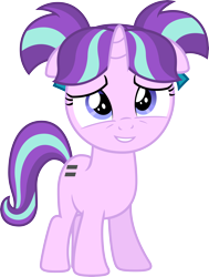 Size: 5000x6616 | Tagged: safe, edit, starlight glimmer, pony, unicorn, absurd resolution, cute, equal cutie mark, female, filly, filly starlight glimmer, glimmerbetes, inverted mouth, simple background, solo, transparent background, vector, younger