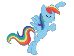 Size: 3600x2700 | Tagged: safe, artist:ocarina0ftimelord, derpibooru import, rainbow dash, pegasus, pony, bipedal, simple background, solo, transparent background, vector