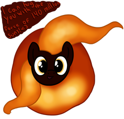 Size: 3013x2884 | Tagged: safe, artist:czu, oc, oc only, oc:m87, pony, badumsquish approved, black hole, black hole pony, cute, dialogue, head, heart, i can't believe it's not badumsquish, looking at you, messier 87, ocbetes, open mouth, ponified, simple background, smiling, solo, text, this will end in death, this will end in spaghettification, this will end in tears, this will end in tears and/or death, transparent background, wat