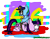 Size: 6600x5100 | Tagged: safe, artist:itszombiehand, derpibooru import, rainbow dash, twilight sparkle, twilight sparkle (alicorn), alicorn, pegasus, pony, absurd resolution, arrested, bondage, bound wings, cuffed, cuffs, duo, handcuffed, horn ring, magic suppression, police