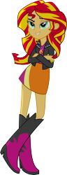 Size: 3000x7804 | Tagged: safe, artist:givralix, sunset shimmer, equestria girls, absurd resolution, simple background, solo, transparent background, vector