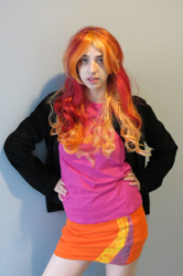 Size: 729x1095 | Tagged: safe, artist:costumepartycosplay, sunset shimmer, human, cosplay, irl, irl human, photo, solo