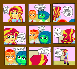 Size: 1700x1525 | Tagged: safe, artist:oneovertwo, sunset shimmer, oc, equestria girls, comic, parent, the return of sunset shimmer (comic)