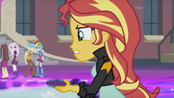 Size: 1152x648 | Tagged: safe, derpibooru import, screencap, bright idea, fleur-de-lis, rainbow dash, sunset shimmer, velvet sky, equestria girls, friendship games, clothes, crystal prep academy uniform, school uniform