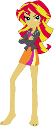 Size: 243x566 | Tagged: safe, artist:chipmunkraccoon2, sunset shimmer, equestria girls, barefoot, feet, solo