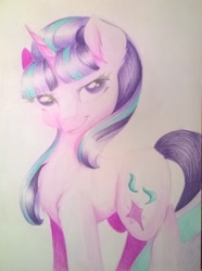 Size: 1253x1687 | Tagged: safe, artist:cutepencilcase, starlight glimmer, pony, unicorn, chest fluff, female, mare, solo