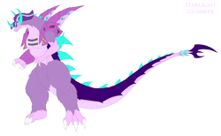 Size: 2970x1827 | Tagged: safe, artist:pyrus-leonidas, starlight glimmer, kaiju, asymmetrical arms, equal sign, female, kaijufied, simple background, solo, species swap, transparent background