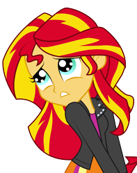 Size: 2688x3414 | Tagged: safe, artist:shesky, sunset shimmer, human, equestria girls, cute, shimmerbetes, simple background, solo, transparent background, vector