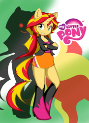 Size: 1300x1800 | Tagged: safe, artist:rougebat, sunset shimmer, anthro, equestria girls, ambiguous facial structure, pixiv, shadow, solo