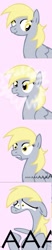 Size: 233x1123 | Tagged: safe, artist:cythocalypse, edit, derpy hooves, pegasus, pony, aaaaaaaaaa, female, mare, underp