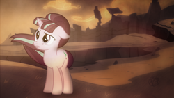 Size: 1920x1080 | Tagged: safe, artist:craftybrony, artist:reginault, artist:thegreatfrikken, starlight glimmer, pony, unicorn, the cutie re-mark, alternate timeline, ashlands timeline, barren, implied genocide, post-apocalyptic, solo, wallpaper, wasteland