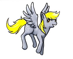 Size: 689x555 | Tagged: safe, artist:evilmel, derpy hooves, pegasus, pony, female, mare, solo