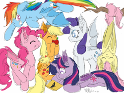 Size: 2048x1536 | Tagged: safe, artist:estheticart, derpibooru import, applejack, fluttershy, pinkie pie, rainbow dash, rarity, twilight sparkle, twilight sparkle (alicorn), alicorn, bat pony, bat pony alicorn, pony, alicornified, applebat, bat ponified, flutterbat, hilarious in hindsight, mane six, pinkiebat, race swap, rainbowbat, raribat, raricorn, simple background, twibat, white background