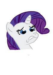 Size: 745x1053 | Tagged: safe, artist:flyinggrenade1, rarity, pony, unicorn, disgusted, female, horn, mare, scared, solo