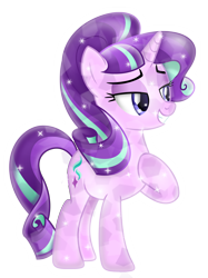 Size: 3000x4002 | Tagged: safe, artist:theshadowstone, starlight glimmer, crystal pony, pony, crystallized, solo