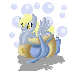 Size: 689x679 | Tagged: safe, artist:gokai-chibi, derpy hooves, pegasus, pony, female, mare