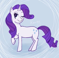 Size: 557x550 | Tagged: safe, artist:minisees, rarity, pony, unicorn, female, horn, mare, white coat