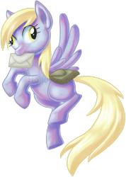 Size: 752x1055 | Tagged: safe, artist:hollowzero, derpy hooves, pegasus, pony, female, mail, mare