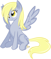 Size: 407x471 | Tagged: safe, artist:dismaltear, derpy hooves, pegasus, pony, female, mare, solo