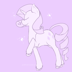 Size: 771x771 | Tagged: safe, artist:girafficorn, rarity, pony, unicorn, female, horn, mare, white coat