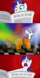 Size: 363x700 | Tagged: safe, artist:thexiiilightning, rarity, pony, unicorn, 70s, afro, frority, i'll destroy her, meme