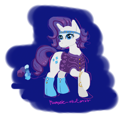 Size: 500x478 | Tagged: safe, artist:kamaete-ink, rarity, pony, unicorn, 60s, hippie, peace