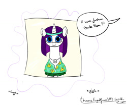 Size: 1280x1067 | Tagged: safe, artist:theoneforgedfromvhs, rarity, pony, unicorn, 60s, hippie, peace