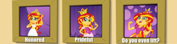 Size: 1645x405 | Tagged: safe, sunset shimmer, equestria girls, do you even lift, exploitable meme, forearm tumor, meme, muscles, prom queen meme