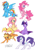 Size: 539x769 | Tagged: safe, artist:jagzilla, derpibooru import, applejack, fluttershy, pinkie pie, rainbow dash, rarity, twilight sparkle, earth pony, pegasus, pony, unicorn, mane six