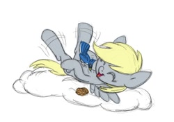 Size: 782x550 | Tagged: safe, artist:carnifex, derpy hooves, bird, pegasus, pony, female, mare, tickling