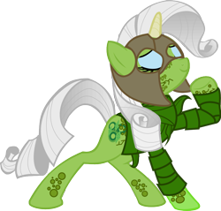 Size: 1000x957 | Tagged: safe, artist:roadpony, rarity, pony, unicorn, chaos, cutie marks of chaos, nurgle, warhammer (game), warhammer 40k