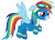 Size: 1907x1420 | Tagged: safe, artist:frownfactory, derpibooru import, rainbow dash, pegasus, pony, parental glideance, .svg available, clothes, goggles, simple background, solo, svg, transparent background, uniform, vector, wonderbolts uniform