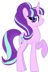 Size: 400x600 | Tagged: safe, artist:t-aroutachiikun, starlight glimmer, pony, unicorn, female, horn, mare, simple background, solo, transparent background, two toned mane