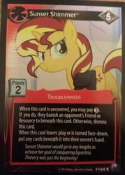 Size: 300x419 | Tagged: safe, sunset shimmer, pony, unicorn, canterlot nights, ccg, enterplay, mlp trading card game, solo