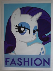 Size: 2112x2816 | Tagged: safe, artist:iceroadlion, rarity, pony, unicorn, fashion, high res, painting, poster, that pony sure does love fashion