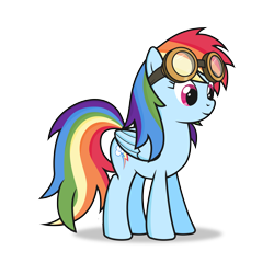 Size: 7000x7000 | Tagged: safe, artist:biel56789, derpibooru exclusive, derpibooru import, rainbow dash, pegasus, pony, absurd resolution, alternate hairstyle, goggles, simple background, solo, transparent background