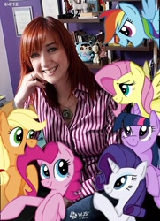 Size: 376x520 | Tagged: safe, artist:wolfjedisamuel, derpibooru import, applejack, fluttershy, pinkie pie, rainbow dash, rarity, twilight sparkle, earth pony, pegasus, pony, unicorn, lauren faust, mane six, the dong