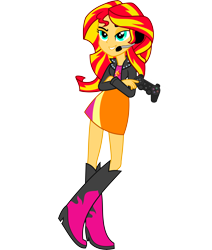 Size: 11111x13109 | Tagged: artist needed, safe, sunset shimmer, equestria girls, absurd resolution, awesome, called it, gamer, gamer sunset, hilarious in hindsight, simple background, solo, transparent background, vector