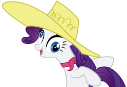 Size: 8000x5500 | Tagged: safe, artist:drfatalchunk, rarity, pony, unicorn, absurd resolution, bust, derp, hat, simple background, smiling, solo, transparent background, vector