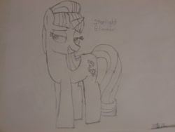 Size: 1024x768 | Tagged: safe, artist:brandonale, starlight glimmer, pony, unicorn, female, mare, solo, traditional art