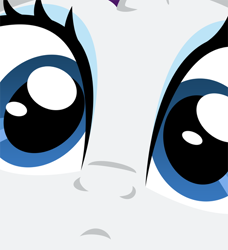 Size: 500x549 | Tagged: safe, rarity, pony, unicorn, close up series, close-up, extreme close up, face, fourth wall, stare