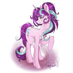 Size: 2048x2048 | Tagged: safe, artist:marywolfy, starlight glimmer, pony, unicorn, simple background, solo, white background