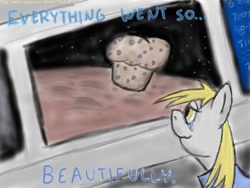 Size: 800x600 | Tagged: safe, artist:thelonelampman, derpy hooves, pegasus, pony, curiosity, female, jpl, mare, mars, muffin, nasa