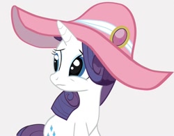 Size: 1024x797 | Tagged: safe, artist:alamber, rarity, pony, unicorn, crying, giant hat, hat