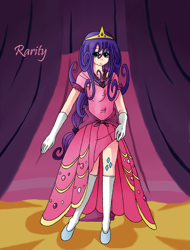 Size: 2549x3357 | Tagged: safe, artist:manhunterj, rarity, clothes, dress, high res, humanized