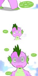 Size: 960x1920 | Tagged: safe, artist:cold-blooded-twilight, spike, dragon, comic, cute, speech bubble, tumblr